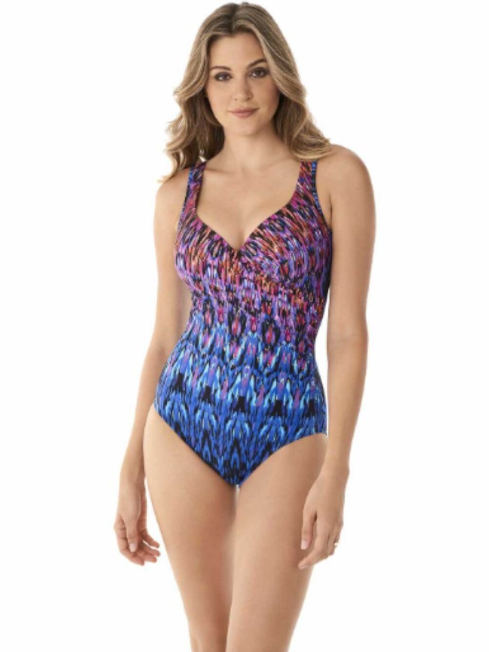 Miraclesuit Women's Vesuvio It's A Wrap One-Piece Swimsuit Size 10